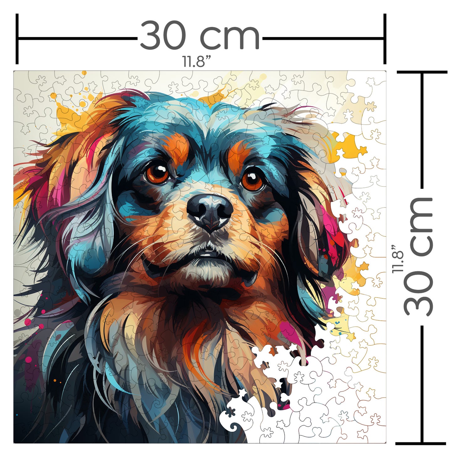 Puzzle cu Animale - Caini - Pekingese 2 - 200 piese - 30 x 30 cm