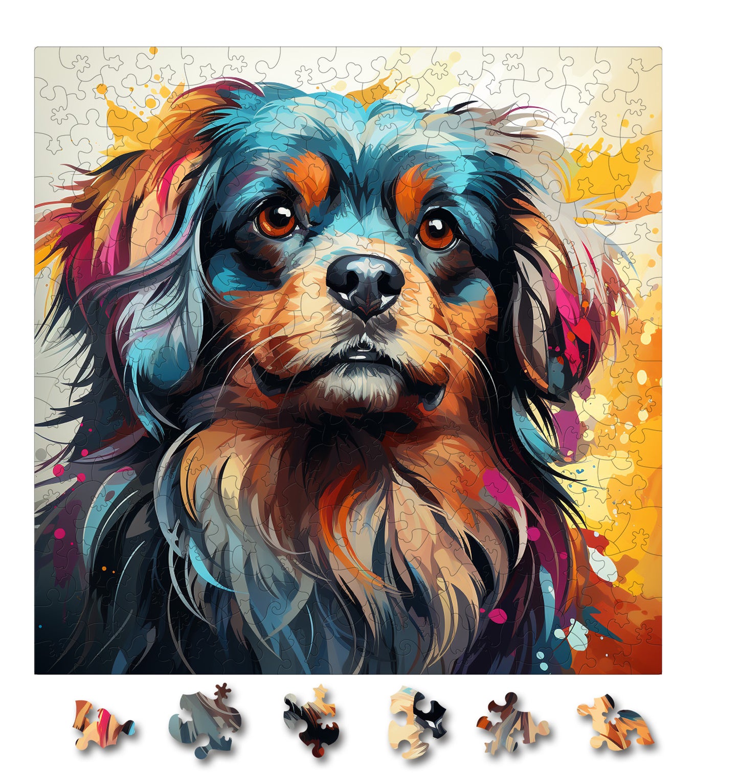 Puzzle cu Animale - Caini - Pekingese 2 - 200 piese - 30 x 30 cm