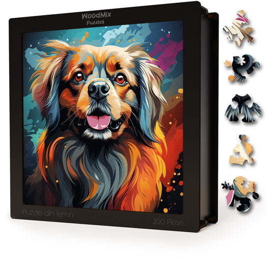 Puzzle cu Animale - Caini - Pekingese 4 - 200 piese - 30 x 30 cm