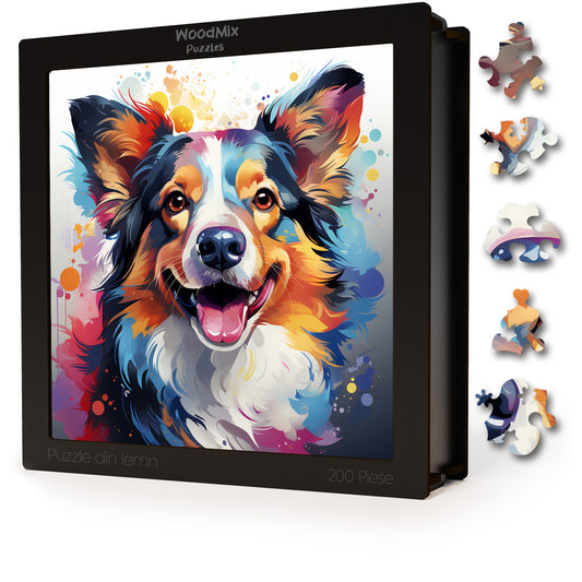 Puzzle cu Animale - Caini - Pembroke Welsh Corgi 1 - 200 piese - 30 x 30 cm