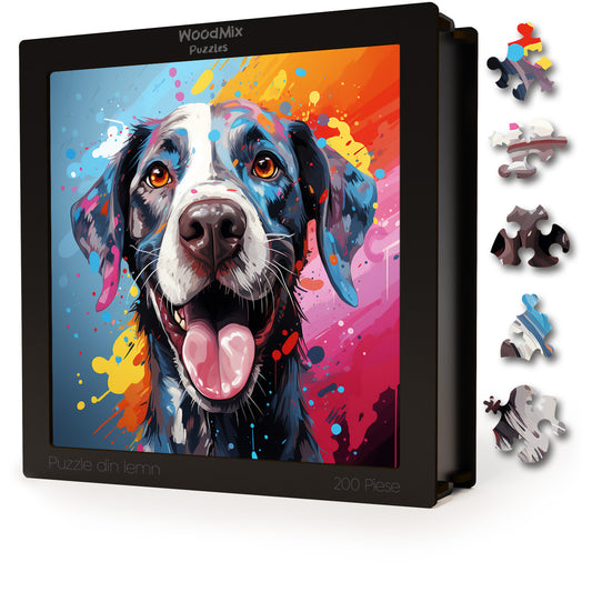 Puzzle cu Animale - Caini - Pointer 3 - 200 piese - 30 x 30 cm