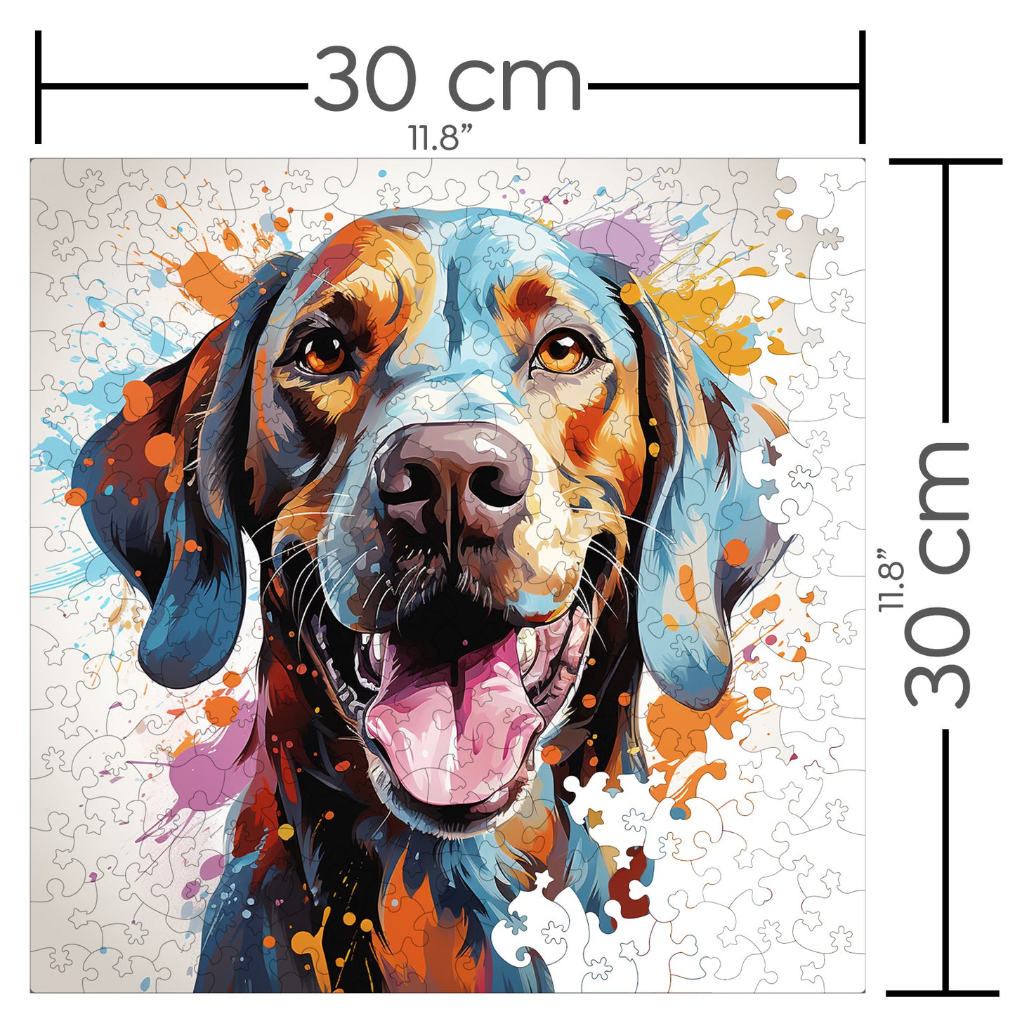 Puzzle cu Animale - Caini - Pointer 4 - 200 piese - 30 x 30 cm