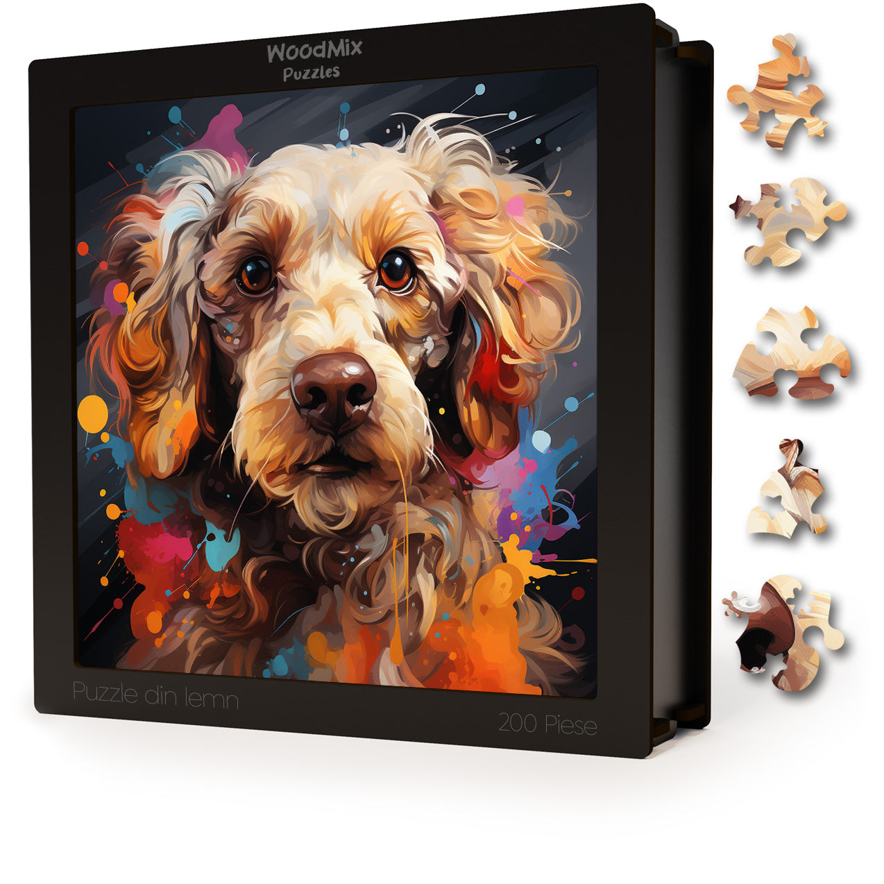Puzzle cu Animale - Caini - Poodle 1 - 200 piese - 30 x 30 cm