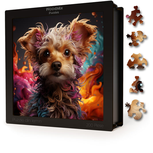 Puzzle cu Animale - Caini - Poodle 2 - 200 piese - 30 x 30 cm