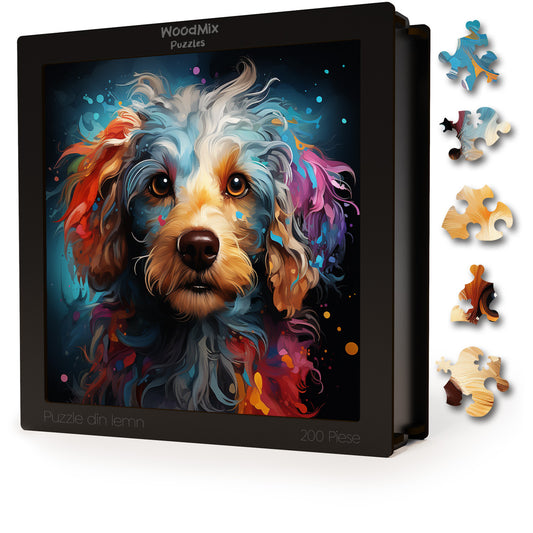 Puzzle cu Animale - Caini - Poodle 3 - 200 piese - 30 x 30 cm