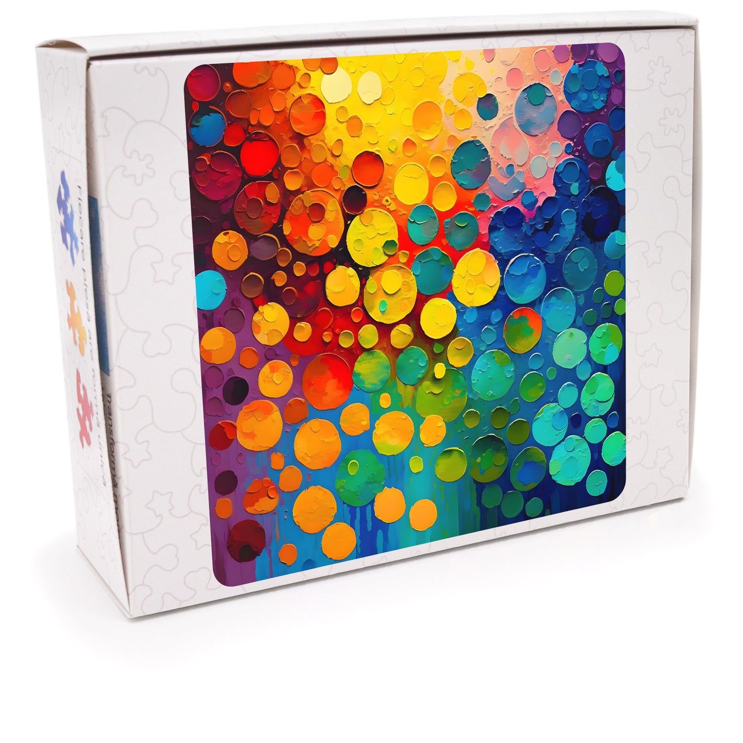 Puzzle Abstract - Rainbow Dots