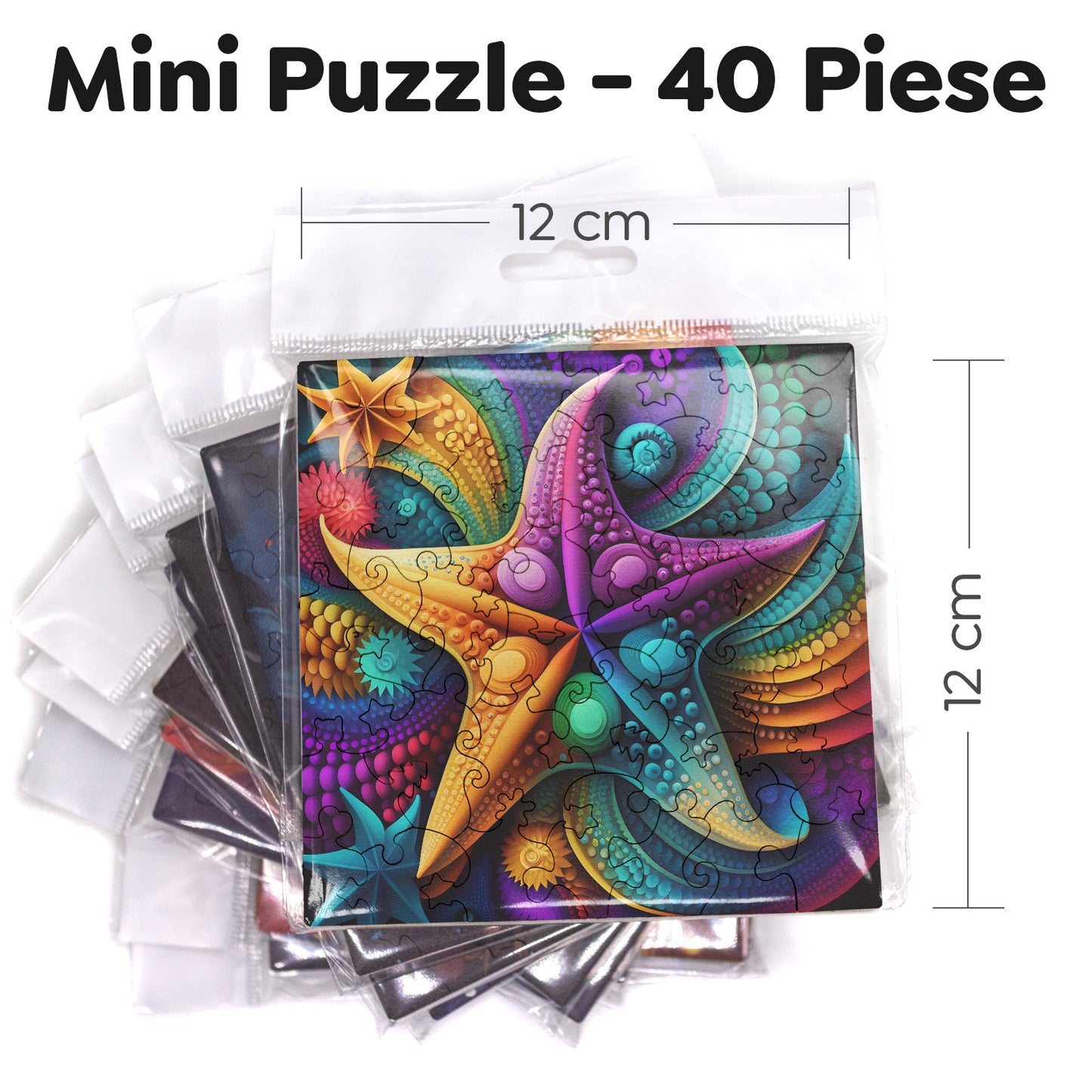 Puzzle Abstract - Rainbow Starfish