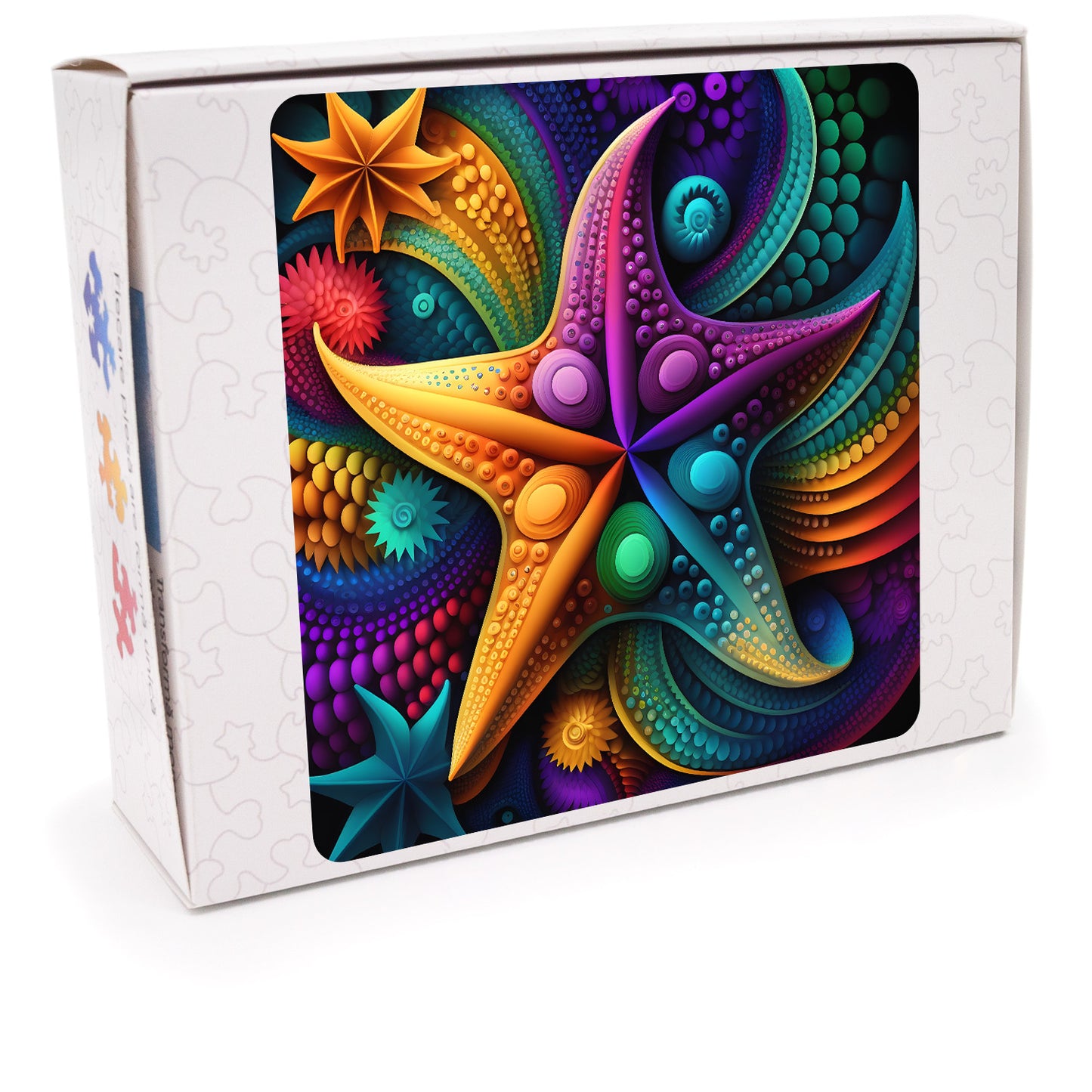 Puzzle Abstract - Rainbow Starfish