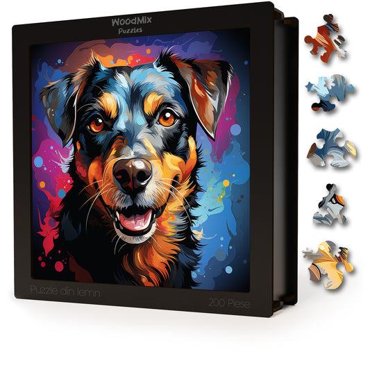 Puzzle cu Animale - Caini - Russell Terrier 2 - 200 piese - 30 x 30 cm