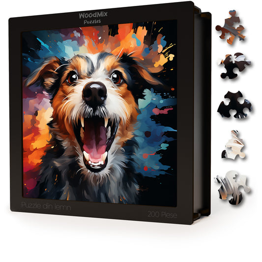 Puzzle cu Animale - Caini - Russell Terrier 1 - 200 piese - 30 x 30 cm