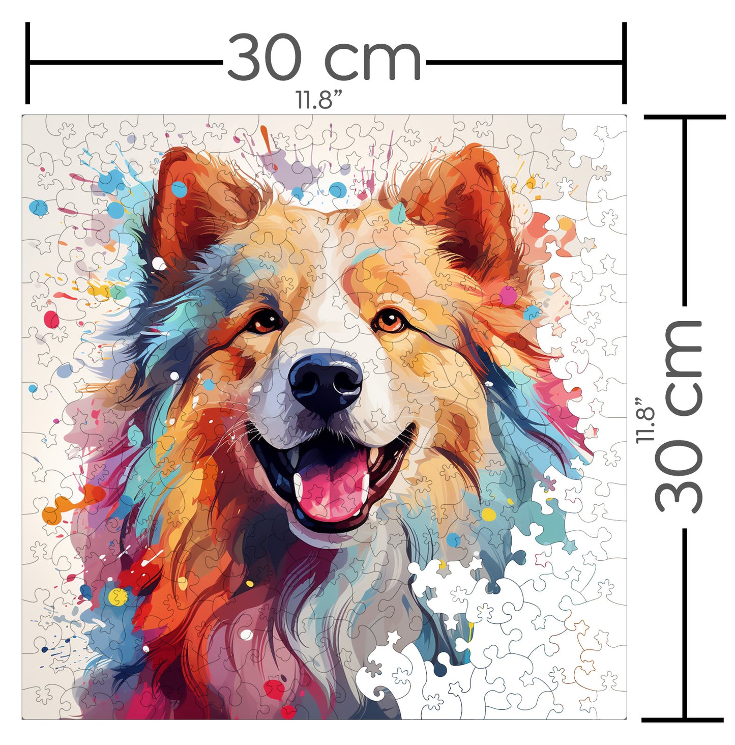 Puzzle cu Animale - Caini - Samoyed 1 - 200 piese - 30 x 30 cm