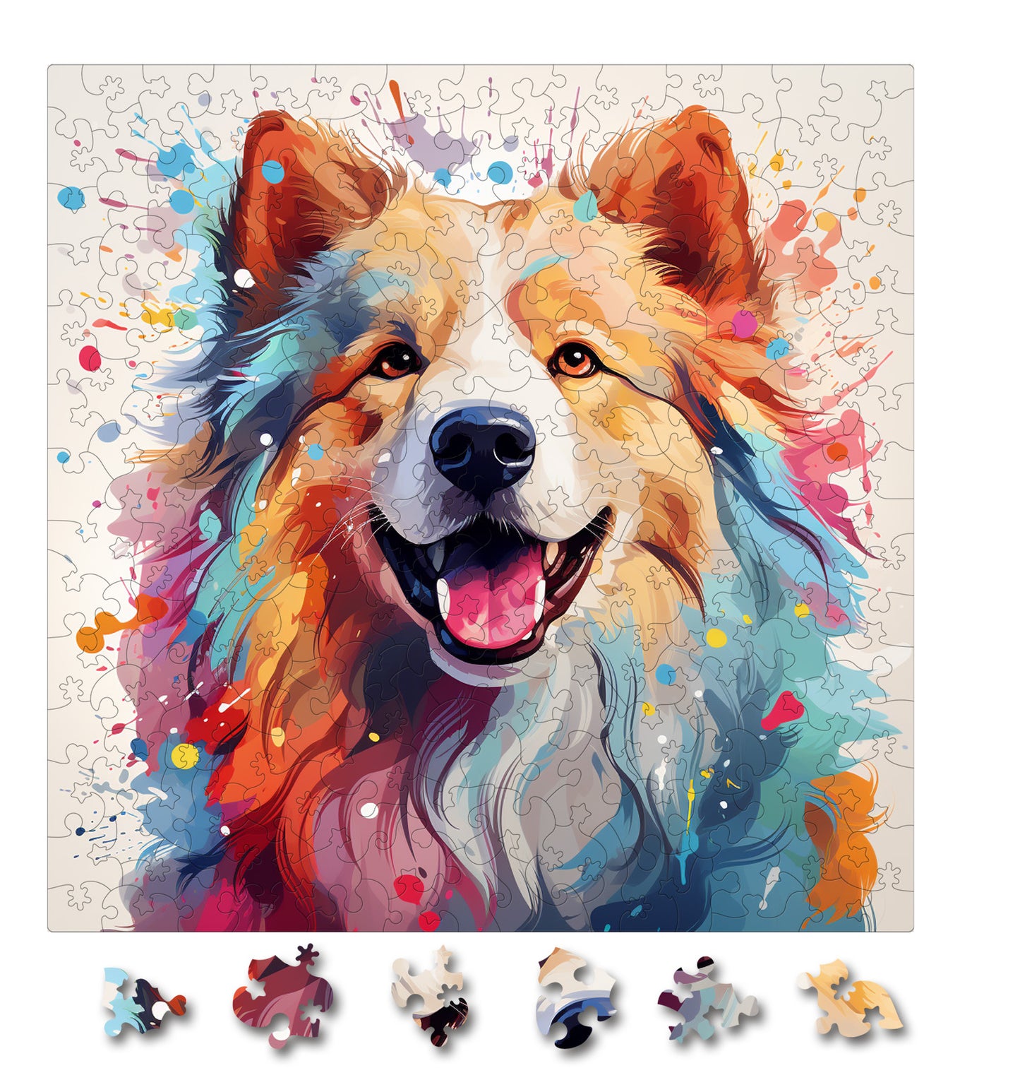 Puzzle cu Animale - Caini - Samoyed 1 - 200 piese - 30 x 30 cm