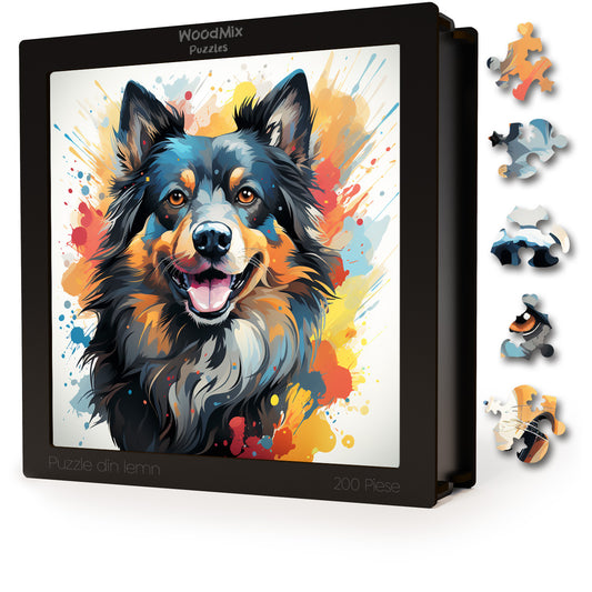 Puzzle cu Animale - Caini - Schipperke 2 - 200 piese - 30 x 30 cm