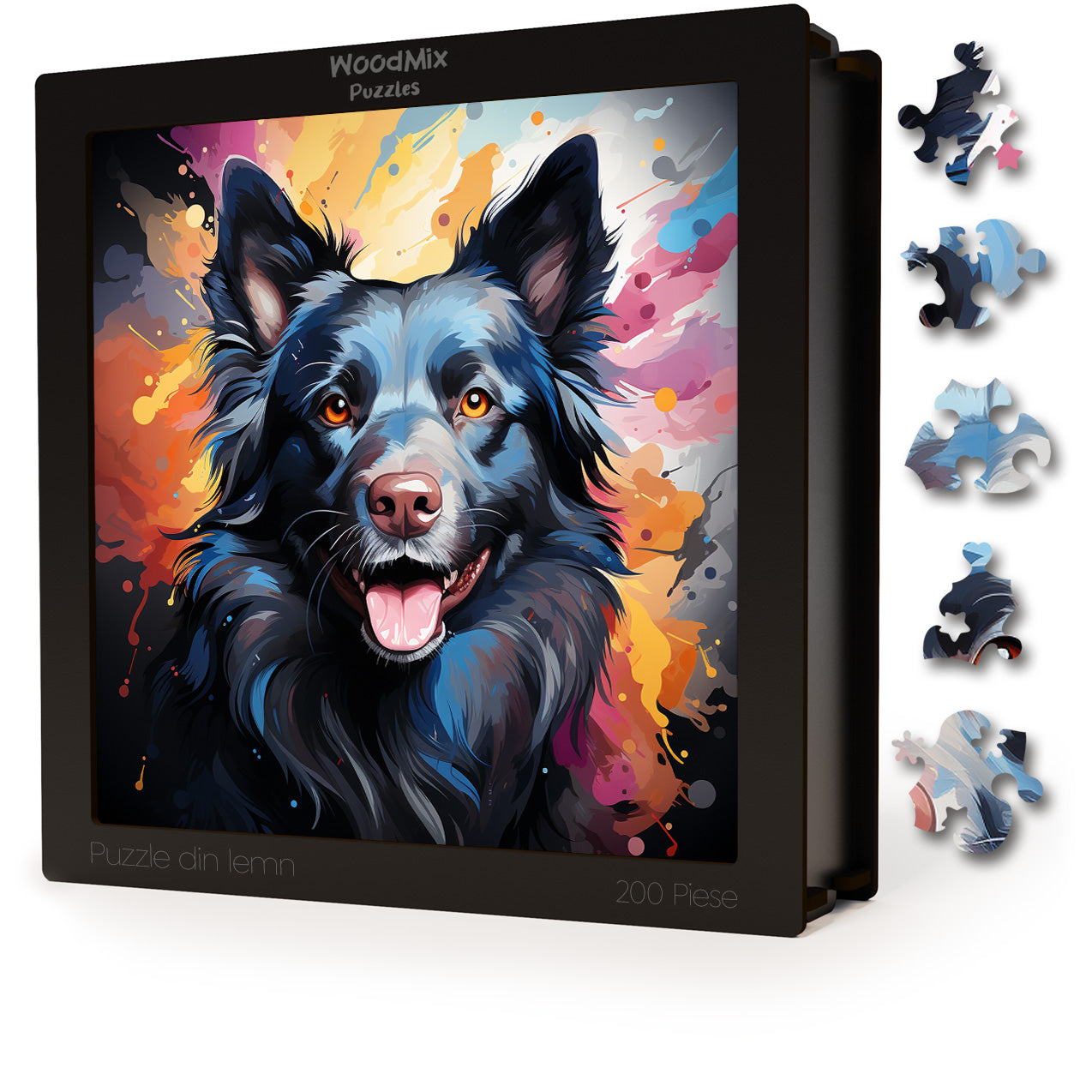 Puzzle cu Animale - Caini - Schipperke 3 - 200 piese - 30 x 30 cm