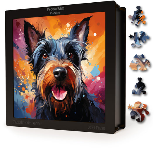 Puzzle cu Animale - Caini - Scottish Terrier 3 - 200 piese - 30 x 30 cm