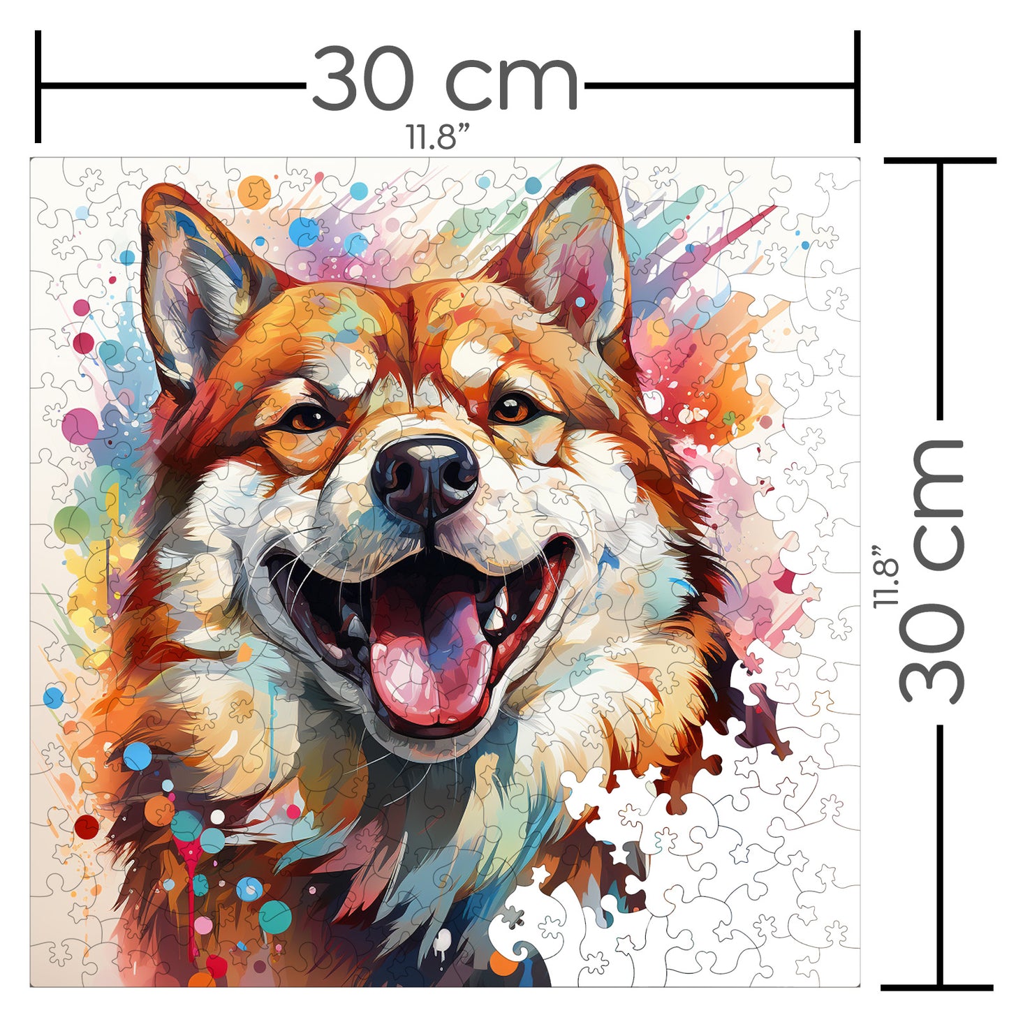 Puzzle cu Animale - Caini - Shiba Inu 4 - 200 piese - 30 x 30 cm
