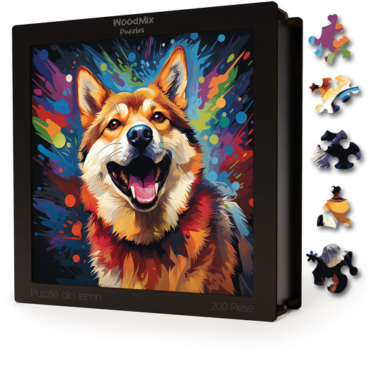 Puzzle cu Animale - Caini - Shiba Inu 3 - 200 piese - 30 x 30 cm