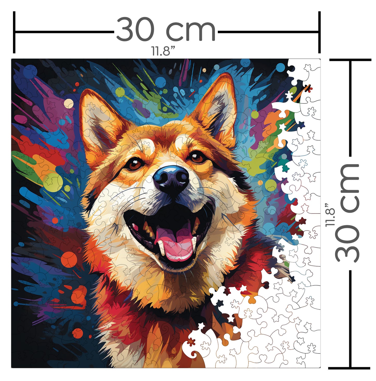 Puzzle cu Animale - Caini - Shiba Inu 3 - 200 piese - 30 x 30 cm