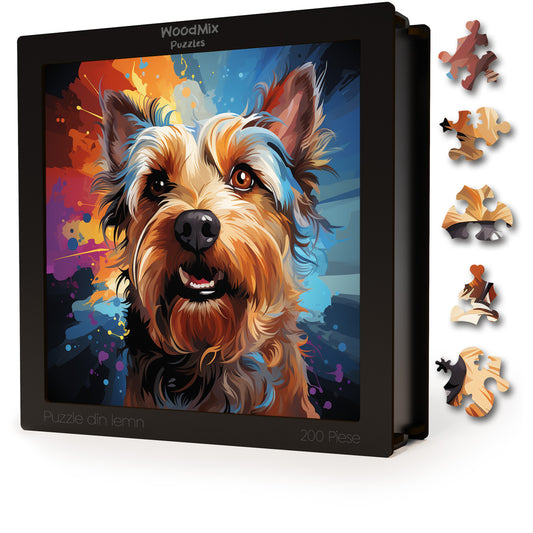 Puzzle cu Animale - Caini - Silky Terrier 2 - 200 piese - 30 x 30 cm