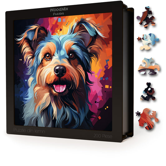 Puzzle cu Animale - Caini - Silky Terrier 4 - 200 piese - 30 x 30 cm