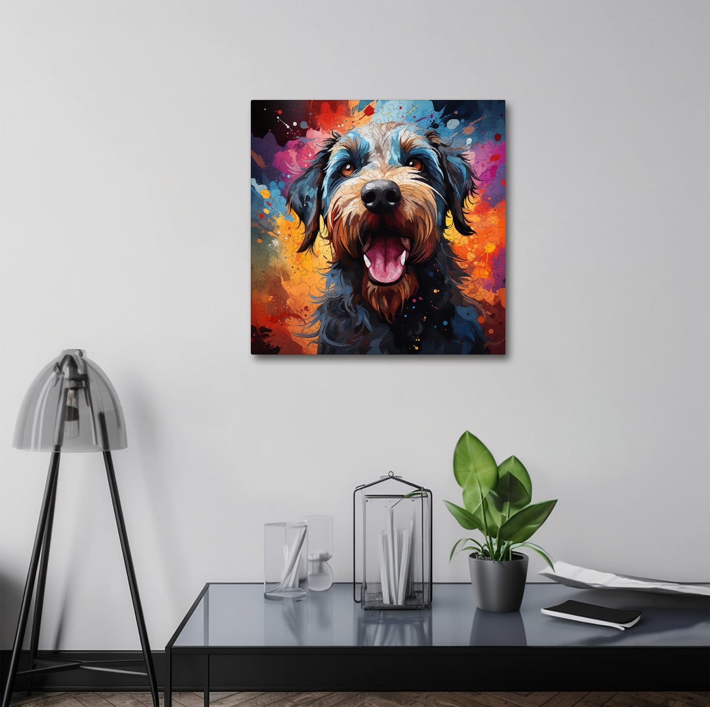 Puzzle cu Animale - Caini - Soft Coated Wheaten Terrier 3 - 200 piese - 30 x 30 cm