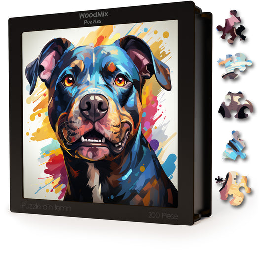 Puzzle cu Animale - Caini - Staffordshire Bull Terrier 2 - 200 piese - 30 x 30 cm