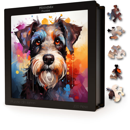 Puzzle cu Animale - Caini - Standard Schnauzer 2 - 200 piese - 30 x 30 cm