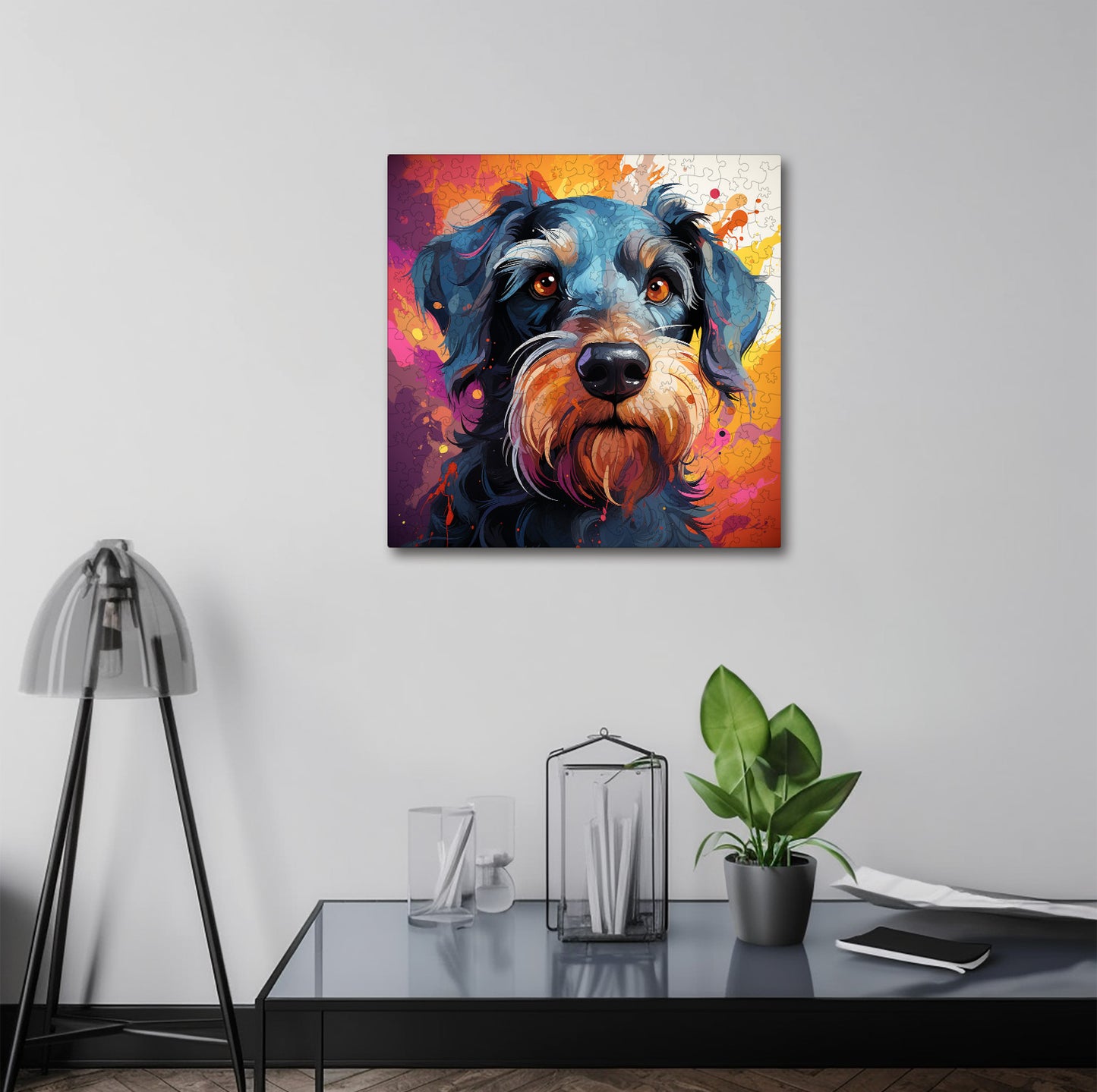 Puzzle cu Animale - Caini - Standard Schnauzer 3 - 200 piese - 30 x 30 cm