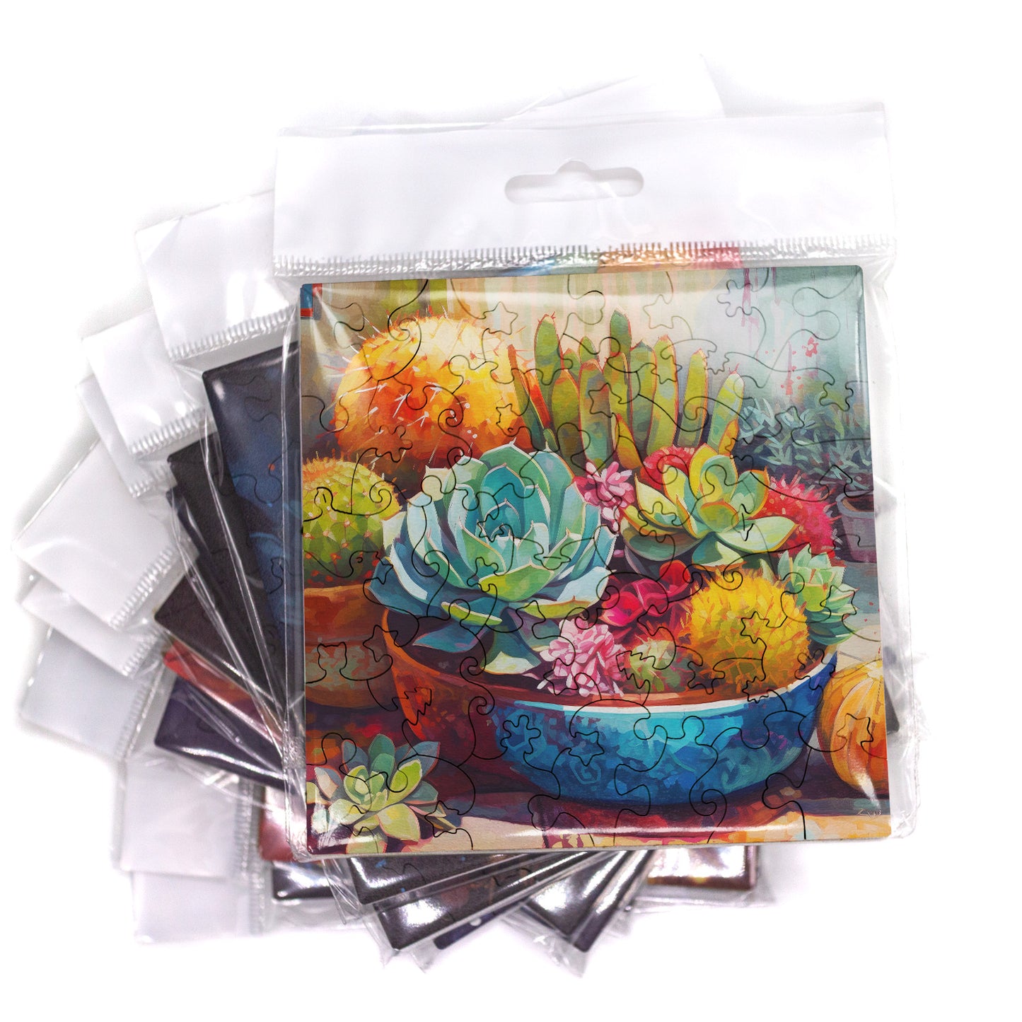 Puzzle cu Plante - Succulent Garden