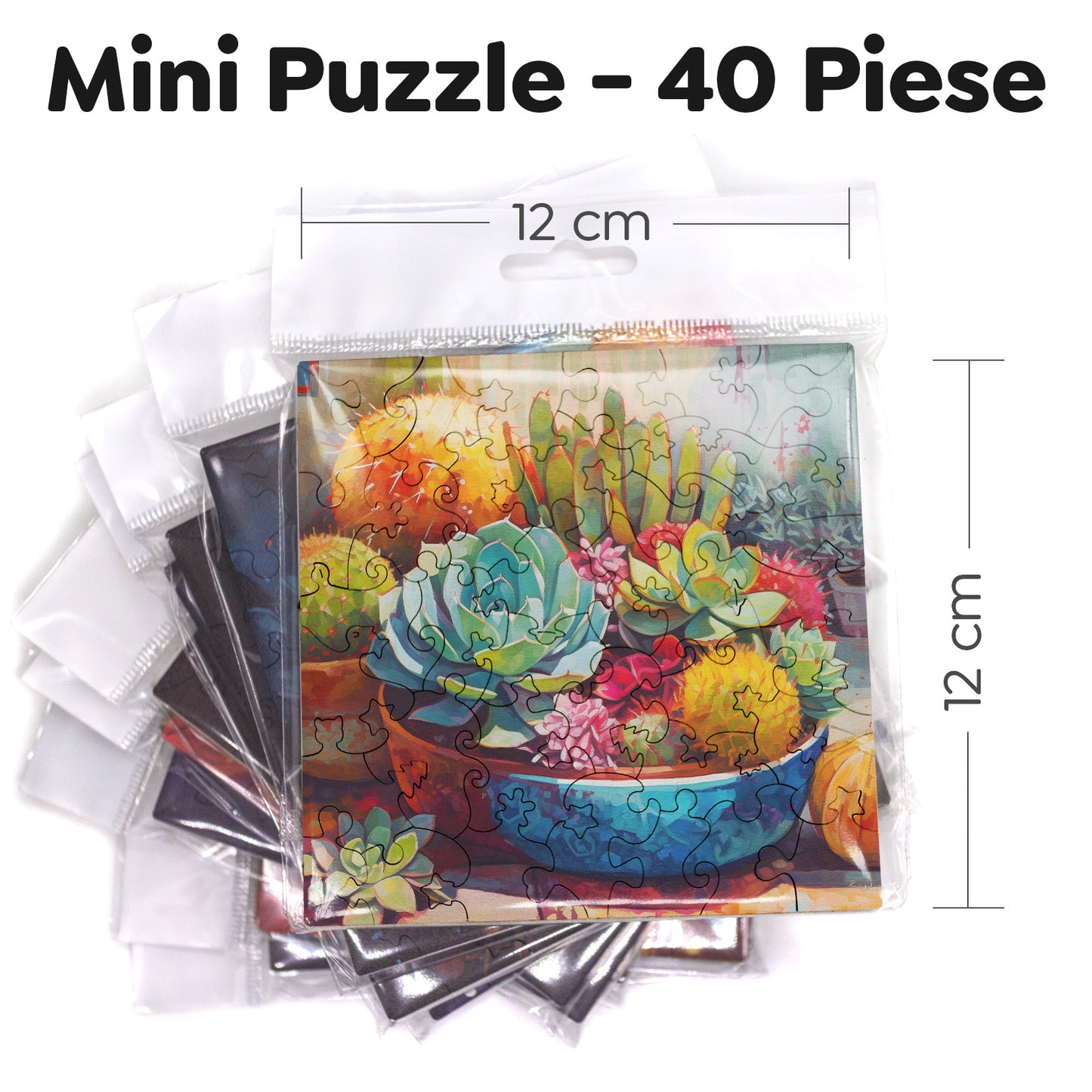 Puzzle cu Plante - Succulent Garden