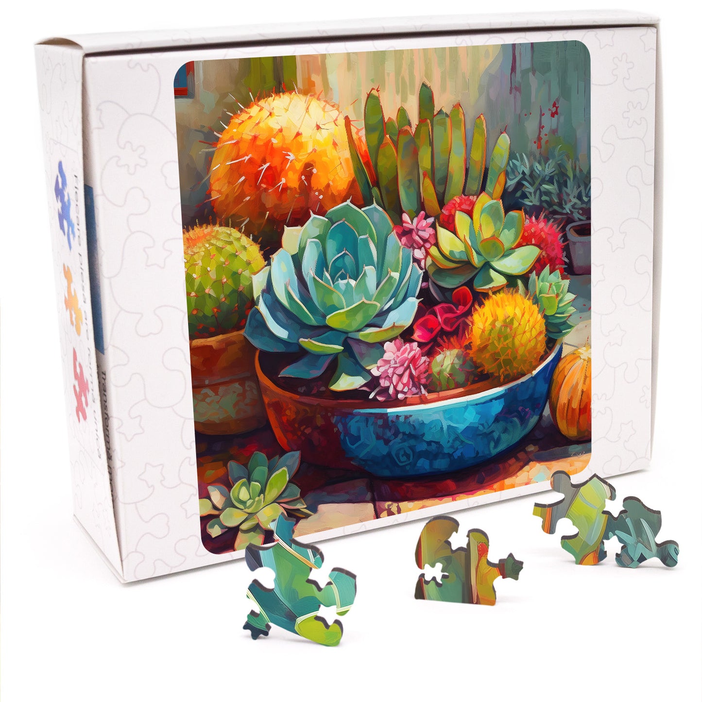 Puzzle cu Plante - Succulent Garden
