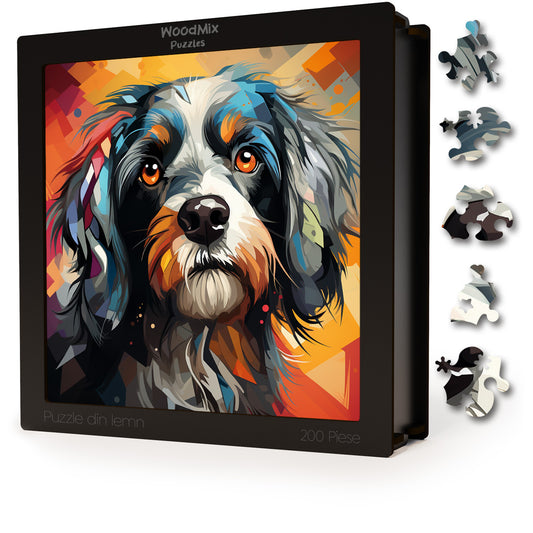 Puzzle cu Animale - Caini - Tibetan Terrier 4 - 200 piese - 30 x 30 cm