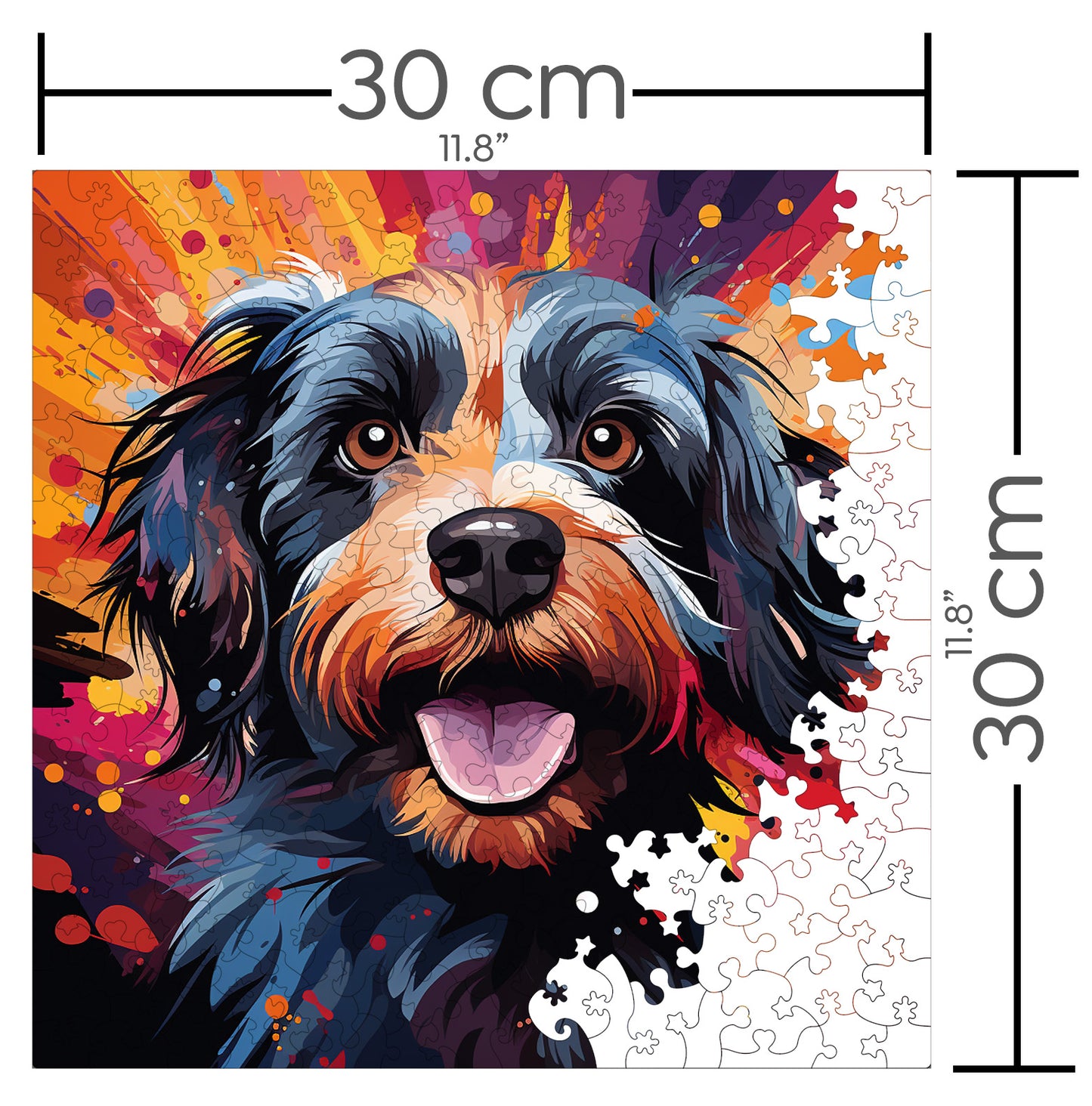 Puzzle cu Animale - Caini - Tibetan Terrier 2 - 200 piese - 30 x 30 cm