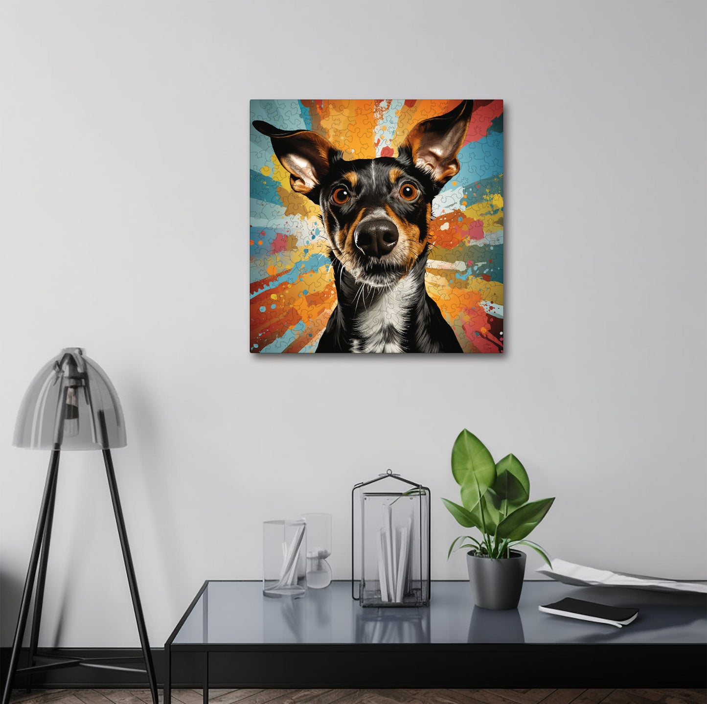 Puzzle cu Animale - Caini - Toy Fox Terrier 3 - 200 piese - 30 x 30 cm