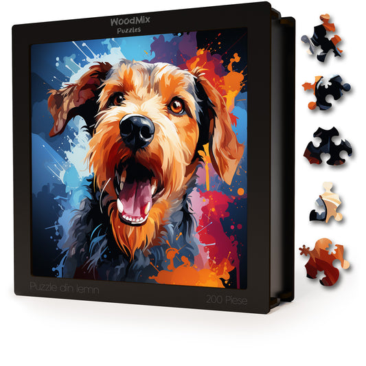 Puzzle cu Animale - Caini - Welsh Terrier 1 - 200 piese - 30 x 30 cm