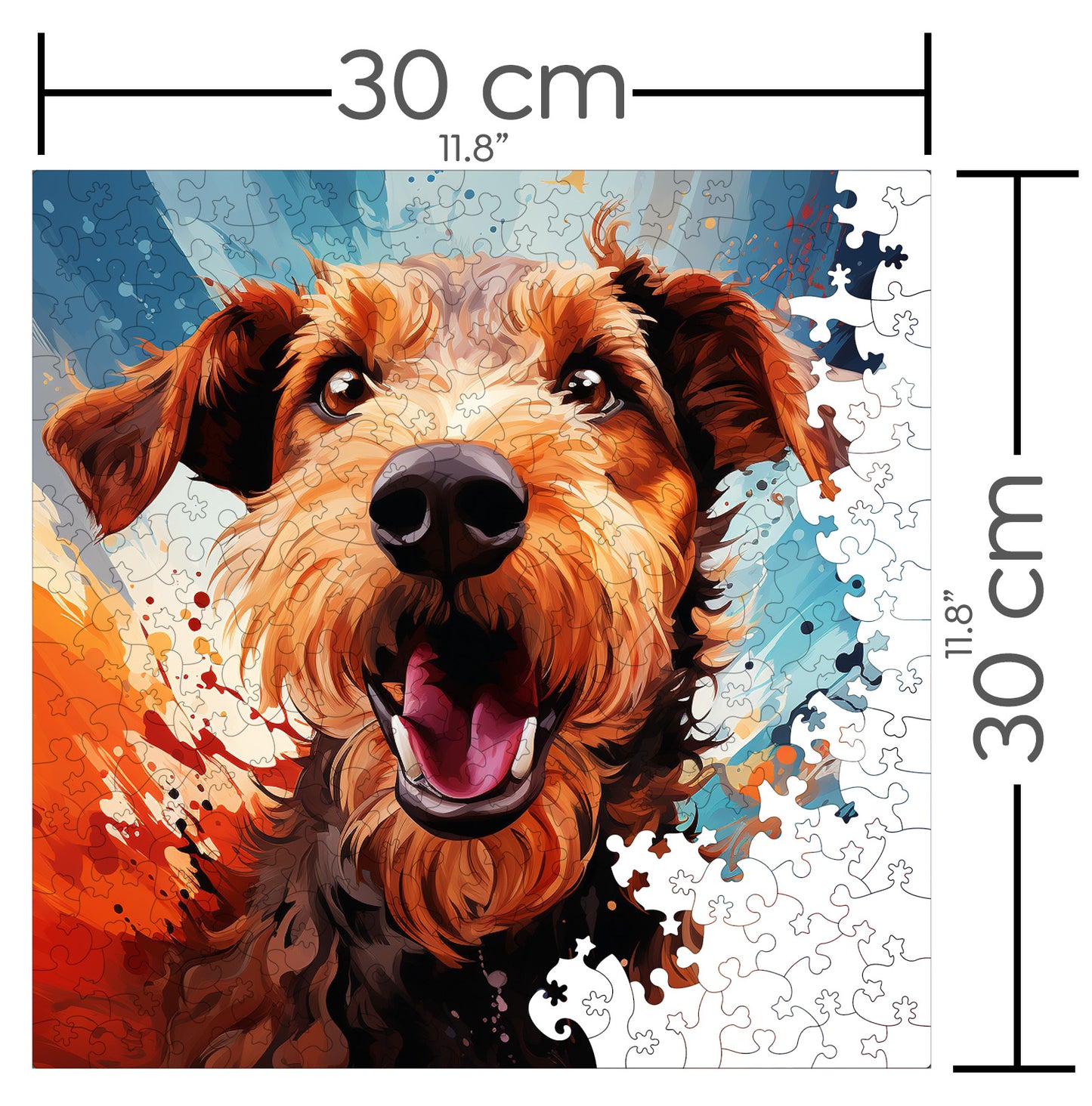 Puzzle cu Animale - Caini - Welsh Terrier 3 - 200 piese - 30 x 30 cm