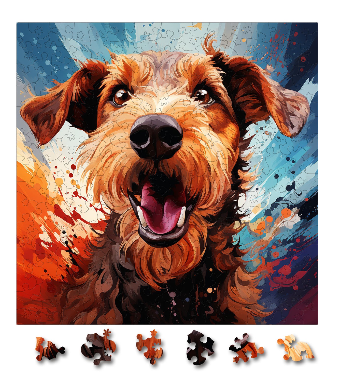 Puzzle cu Animale - Caini - Welsh Terrier 3 - 200 piese - 30 x 30 cm
