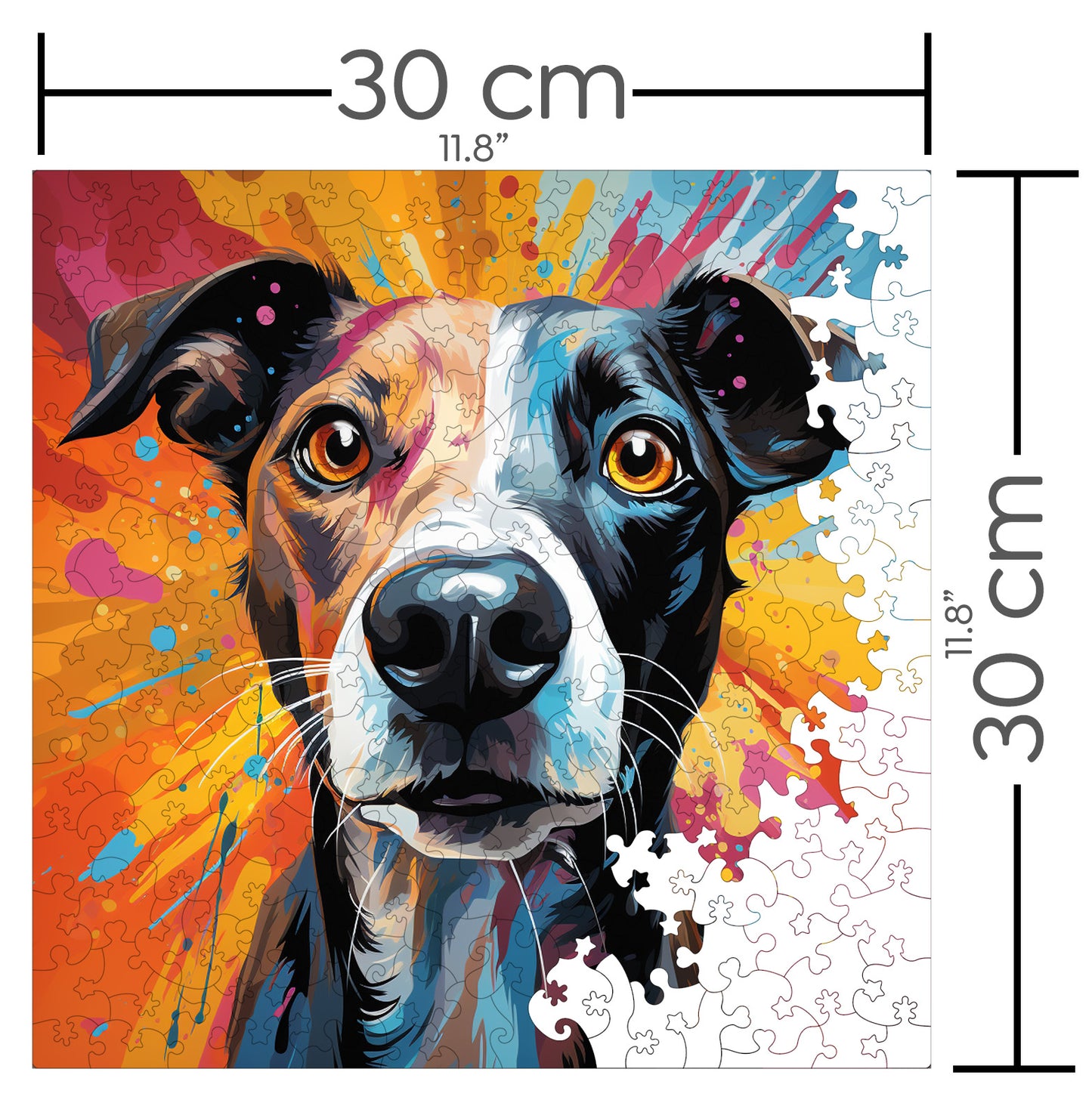 Puzzle cu Animale - Caini - Whippet 3 - 200 piese - 30 x 30 cm