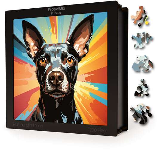 Puzzle cu Animale - Caini - Xoloitzcuintli 1 - 200 piese - 30 x 30 cm