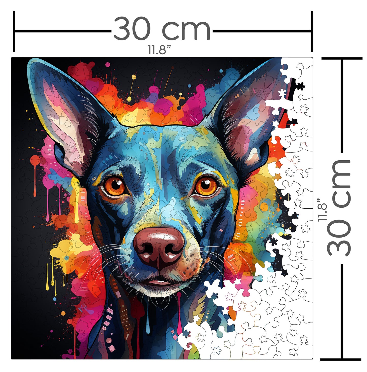 Puzzle cu Animale - Caini - Xoloitzcuintli 2 - 200 piese - 30 x 30 cm