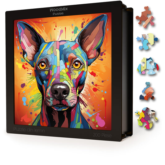 Puzzle cu Animale - Caini - Xoloitzcuintli 3 - 200 piese - 30 x 30 cm