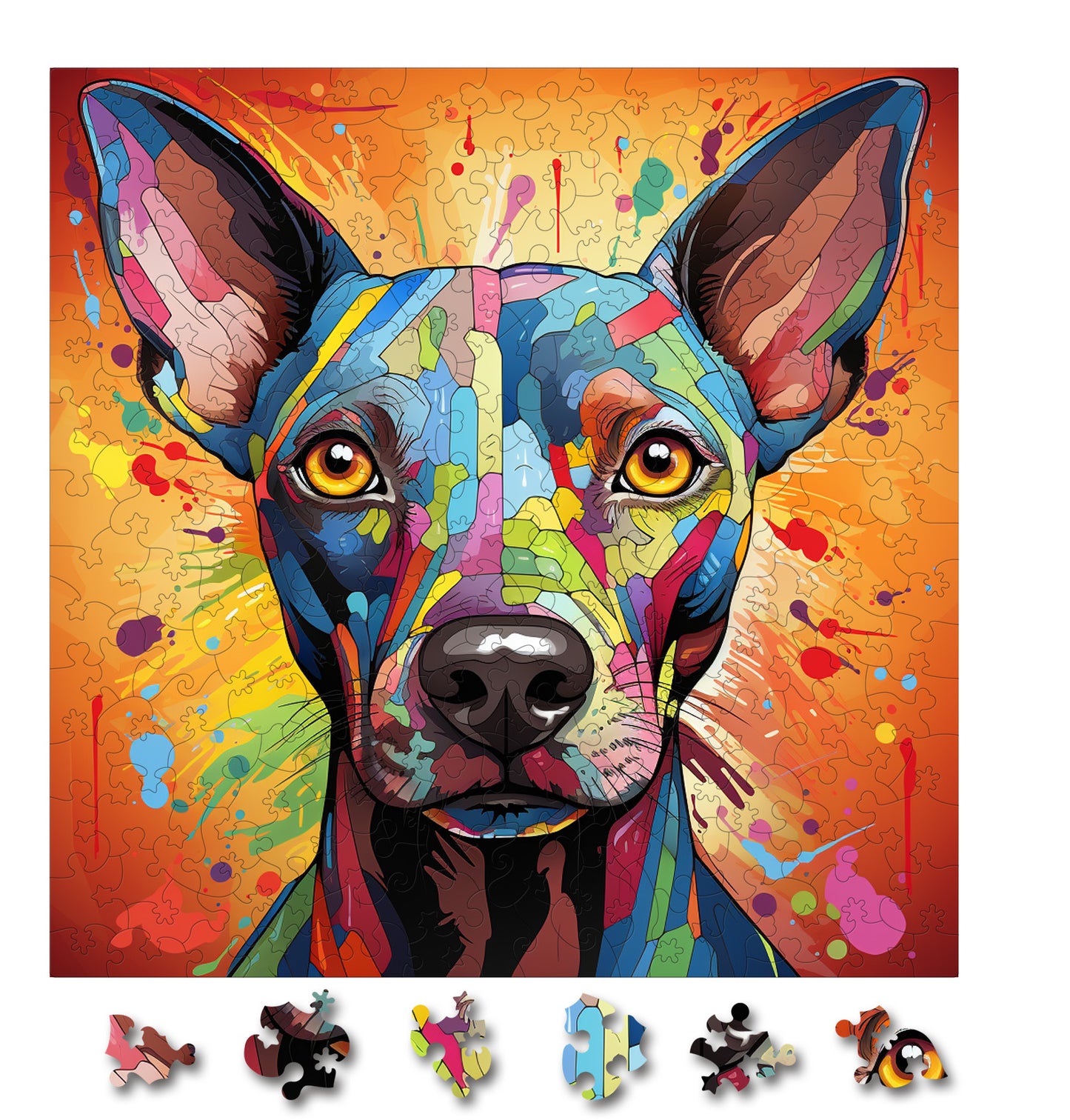 Puzzle cu Animale - Caini - Xoloitzcuintli 3 - 200 piese - 30 x 30 cm