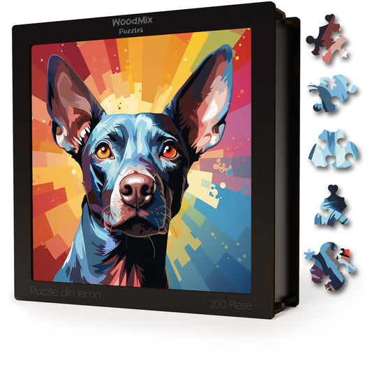 Puzzle cu Animale - Caini - Xoloitzcuintli 4 - 200 piese - 30 x 30 cm