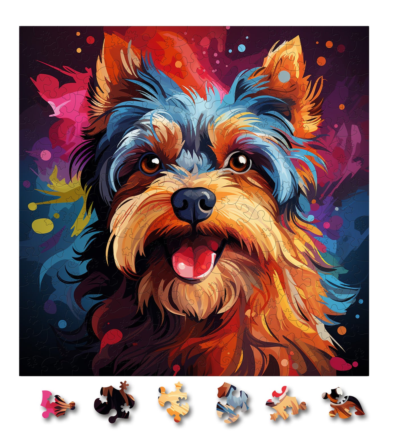 Puzzle cu Animale - Caini - Yorkshire Terrier 2 - 200 piese - 30 x 30 cm