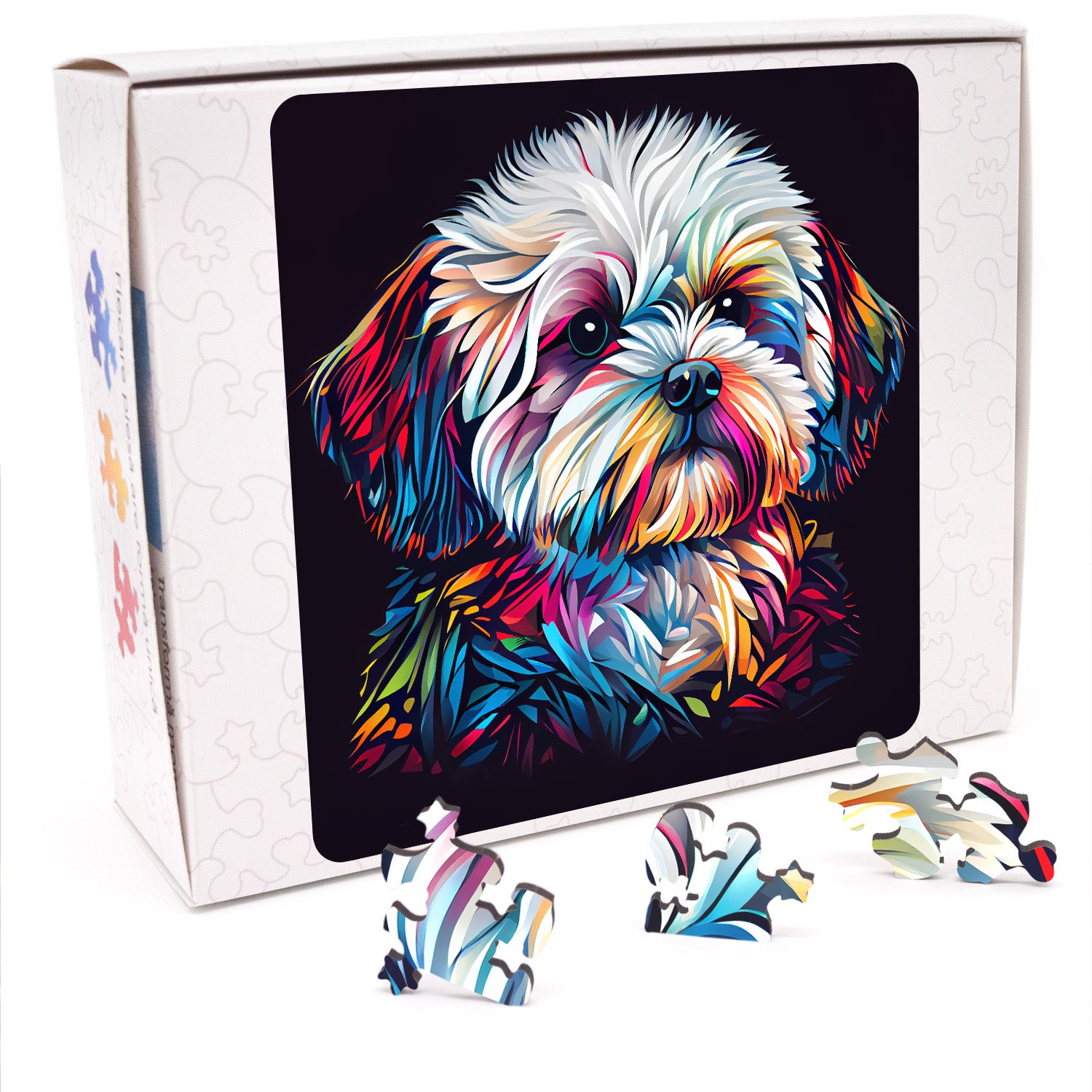Puzzle cu Animale - Caini - Bichon Maltese 1