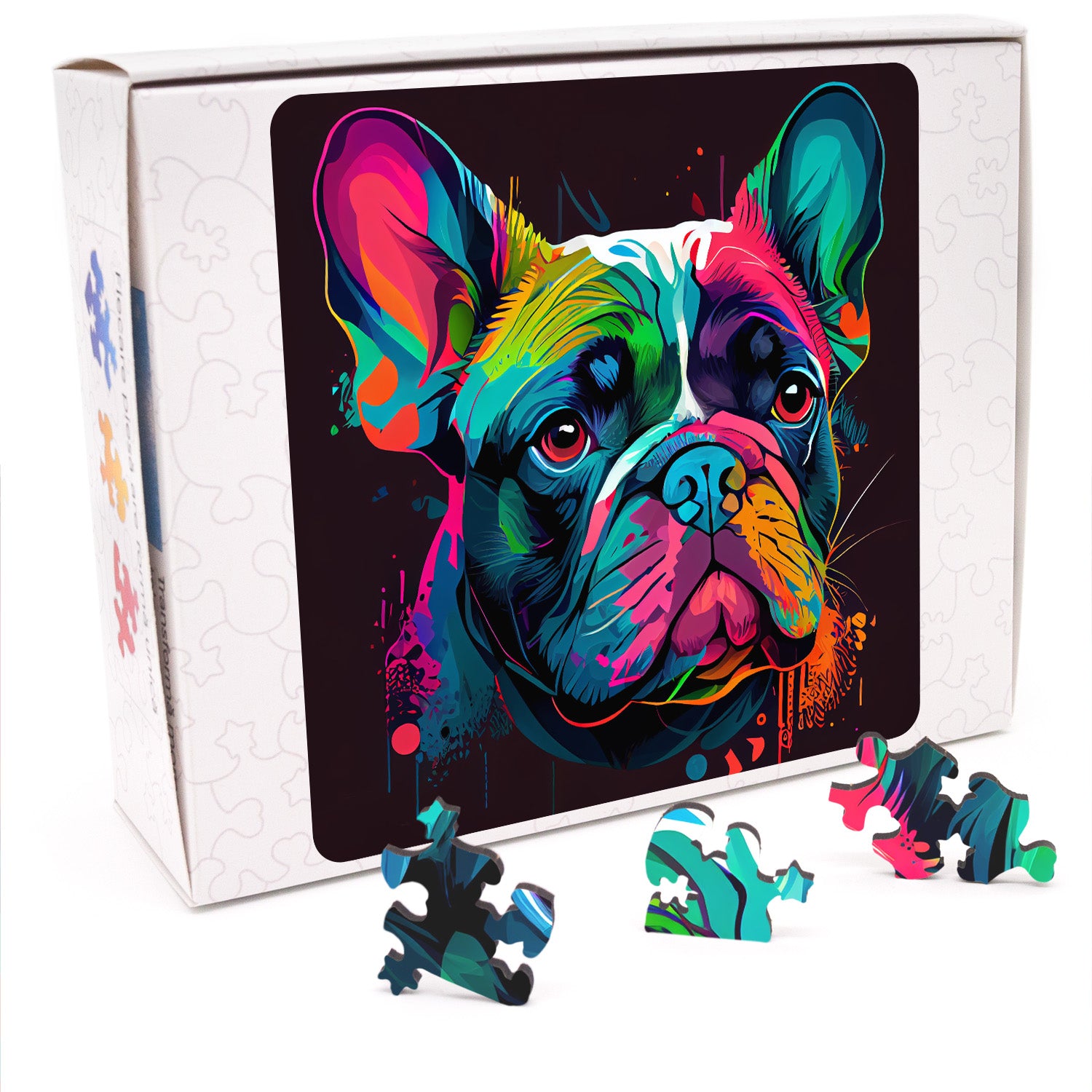 Puzzle cu Animale - Caini - French Bulldog 1