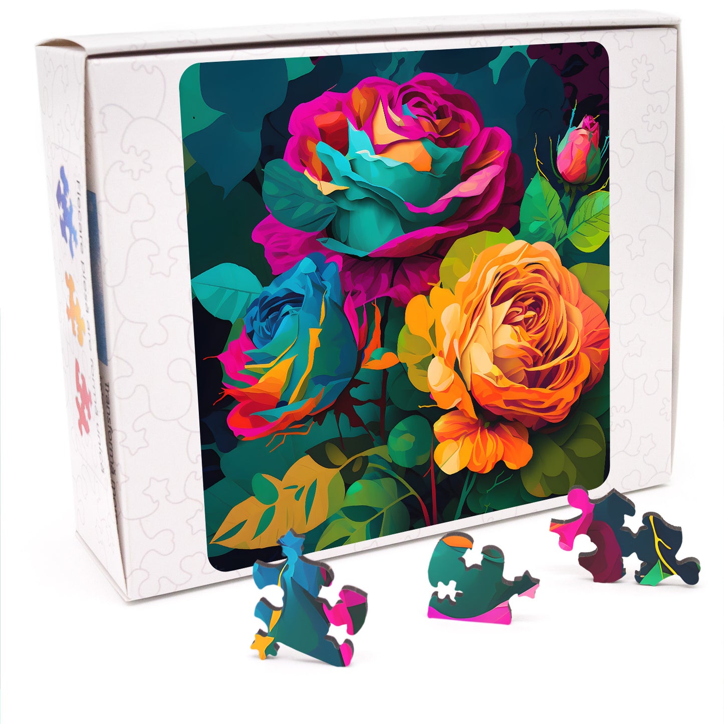 Puzzle cu Flori - Groundcover Roses - 200 piese - 30 x 30 cm
