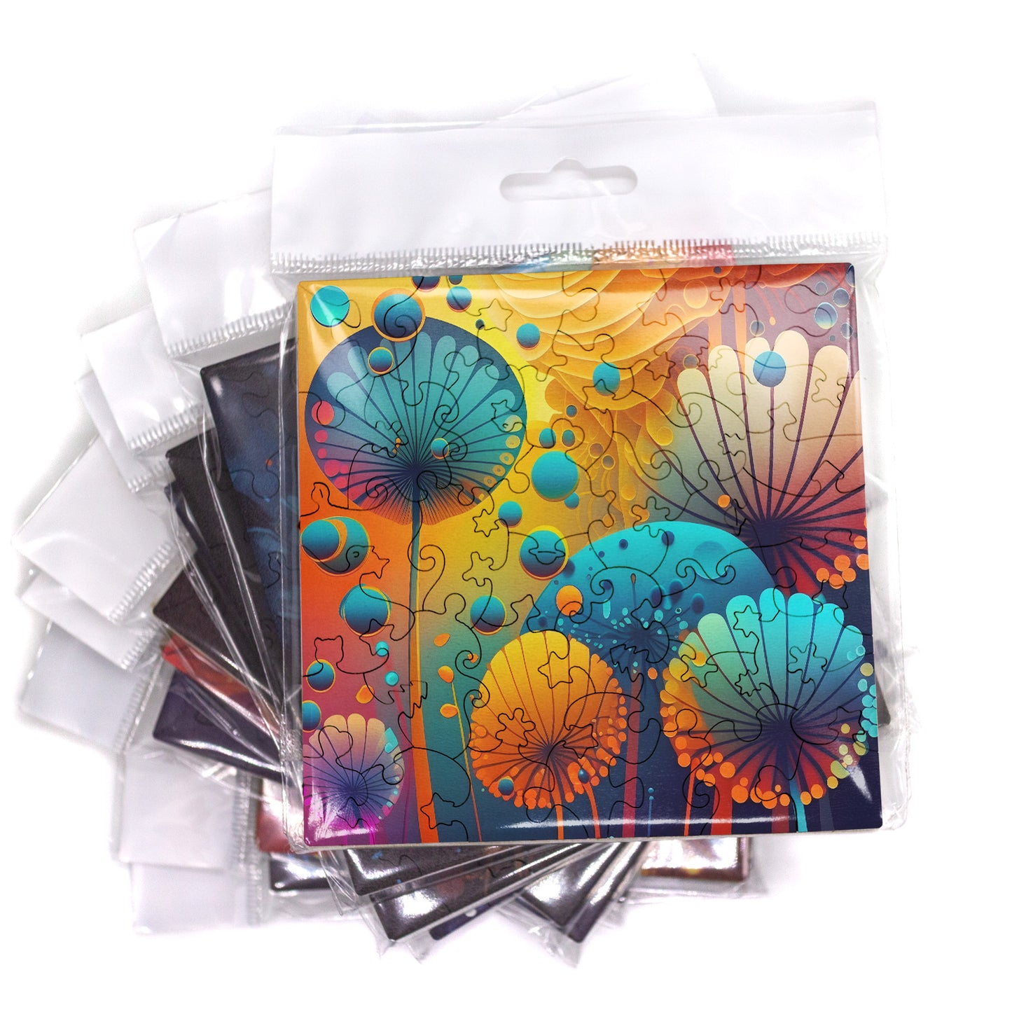 Puzzle Abstract  - Sundrops