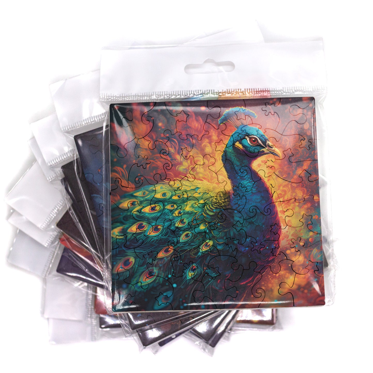 Puzzle cu Animale - Paun 1