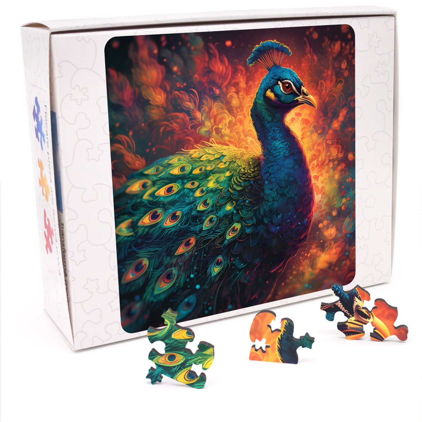 Puzzle cu Animale - Paun 1